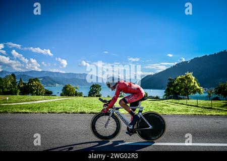 Fai una corsa intorno ad Attersee Austria 2023 Foto Stock