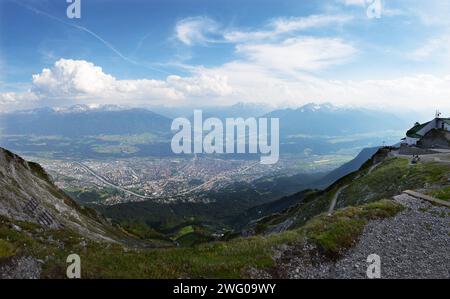 Innsbruck, Blick von der Nordkette Foto Stock