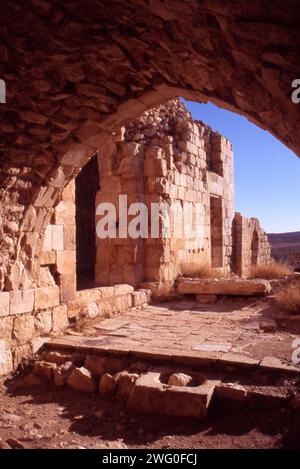 Il Castello dei Crociati a Shobak. Kings Highway. Foto Stock