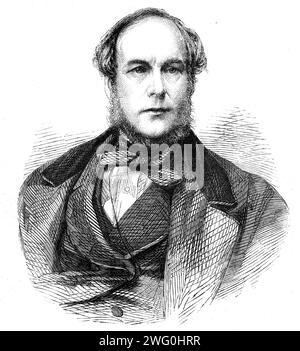 Movers and Seconders of the Addresses in both Houses of Parliament in risposta al discorso della regina: The Earl of Shelburne, 1862. Incisione da una fotografia di "...John e Charles Watkins, di Parliament-Street. Henry Petty Fitzmaurice, per cortesia conte di Shelburne e barone Wycombe per convocazione alla camera dei pari durante la vita di suo padre, è il figlio maggiore sopravvissuto del marchese di Lansdowne e della quinta figlia del secondo conte di Ilchester. Nacque, nella residenza di suo padre a Berkeley-Square, nel 1816. Sposò, prima, nel 1840, la quinta figlia dell'undicesimo Foto Stock