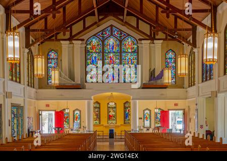 Chiesa episcopale di San Paolo all'interno di Key West USA Foto Stock