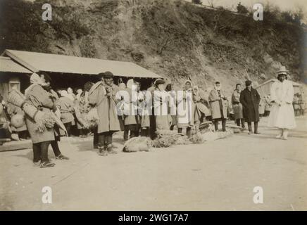 Giapponese pronto per iniziare il marzo a Seoul, c1904. Foto Stock