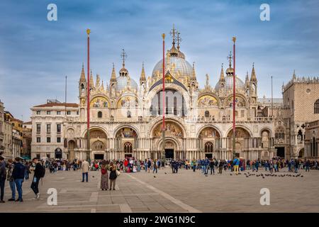 Basilica di San Marco, Basilica di San Marco, Venezia, Italia Foto Stock