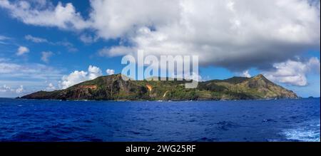 Il territorio britannico d'oltremare dell'isola di Pitcairn nell'Oceano Pacifico meridionale Foto Stock