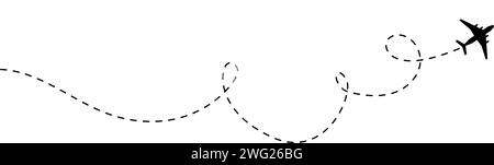 Piano con linea e vuoto per il testo. Illustrazione continua di un disegno a una linea Illustrazione Vettoriale
