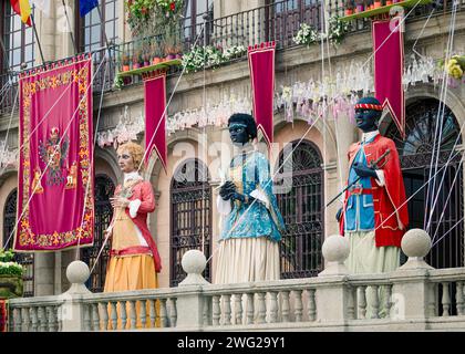 Toledo, Spagna, 18 giugno 2014: Celebrazioni regali: Uno scorcio del Corpus Domini a Toledo Foto Stock