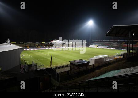 Venlo, Paesi Bassi. 2 febbraio 2024. VENLO, 2-2-2024, De Koel Stadium, Dutch Keukenkampioendivisie Football Season 2023/2024. VVV - Jong PSV. Credito: Pro Shots/Alamy Live News Foto Stock