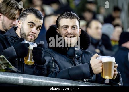 BREDA, Paesi Bassi. 2 febbraio 2024. Calcio, Rat VerleghStadium, Keuken Kampioen Divisie, stagione 2023/2024, durante la partita NAC - De Graafschap, hardcup nello stadio credito: Pro Shots/Alamy Live News Foto Stock