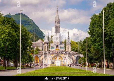 Santuario di nostra Signora di Lourdes Francia Foto Stock