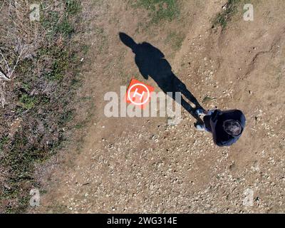 il drone immagina vue du ciel Foto Stock