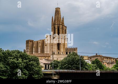 Foto della Cattedrale di Santa Maria di Gerona Foto Stock