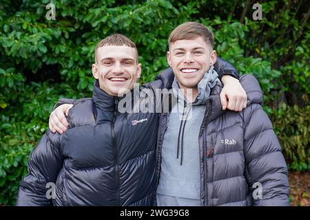 Newport, Regno Unito. 28 gennaio 2024. Tifosi durante la partita di Newport County AFC contro Manchester United FC Emirates fa Cup del quarto turno a Rodney Parade, Newport, Galles, Regno Unito il 28 gennaio 2024 credito: Every Second Media/Alamy Live News Foto Stock