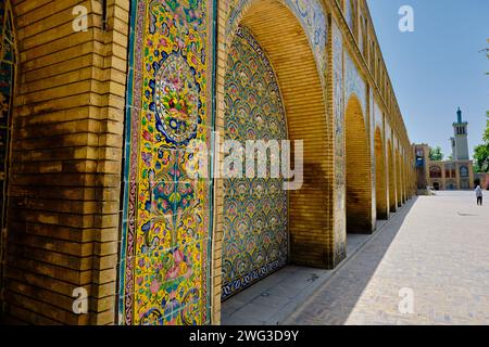 Teheran (Teheran), Iran, 06.24.2023: Dettagli architettonici del Golestan Palace, iran. Foto Stock