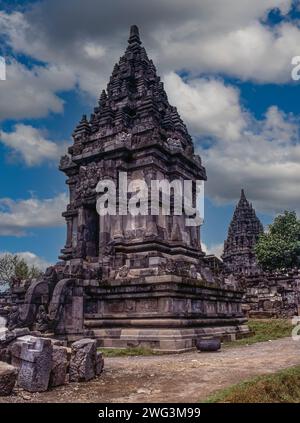 Prambanan tempio indù in Java, Indonesia Foto Stock