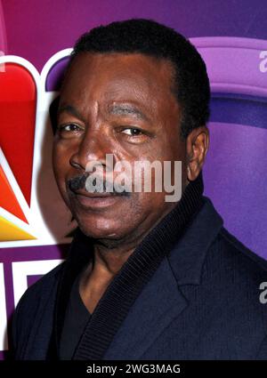 New York City, USA. 2 febbraio 2024. Il leggendario attore "Rocky" Carl Weathers, 76 anni, è morto il 1 febbraio 2024 nel sonno.--------------------------------------------------------- Carl Weathers NBC Mid Season Press Day tenutosi al Four Seasons Hotel il 2 marzo 2017 @Steven Bergman/AFF-USA.com Credit: AFF/Alamy Live News Foto Stock