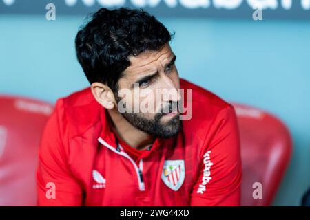 Bilbao, Spagna. 2 febbraio 2024. Raul Garcia dell'Athletic Club visto durante la Liga EA Sports match tra Athletic Club e RCD Mallorca allo Stadio San Mames di Bilbao. Punteggio finale: Athletic Club 4:0 RCD Mallorca credito: SOPA Images Limited/Alamy Live News Foto Stock