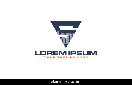 Logo VS Letter. Design esclusivo e professionale rispetto al logo. Illustrazione Vettoriale