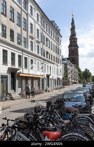 Die evangelisch-lutherische Erlšserkirche (dŠnisch VOR Frelsers Kirke) ist eine Barockkirche in der dŠnischen Hauptstadt Kopenhagen. SIE e Besonder Foto Stock