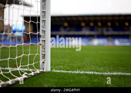 Liverpool, Regno Unito. 3 febbraio 2024. Vista generale di Goodison Park prima della partita di Premier League a Goodison Park, Liverpool. Il credito fotografico dovrebbe leggere: Gary Oakley/Sportimage Credit: Sportimage Ltd/Alamy Live News Foto Stock