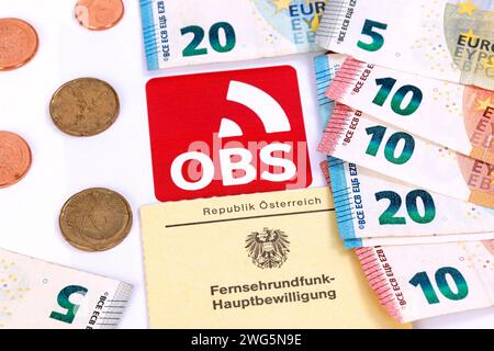 OBS, ORF Contribution Service, Austria Foto Stock
