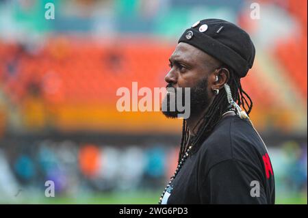 ABIDJAN, COSTA d'Avorio - 2 FEBBRAIO; Sheyi Adebayor del Togo durante la partita TotalEnergies Caf Africa Cup of Nations (Afcon 2023) tra Nigeria e Foto Stock