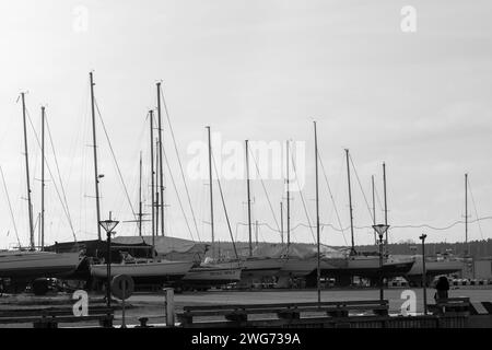 Lituania, terminal delle navi da crociera di Klaipėda Foto Stock