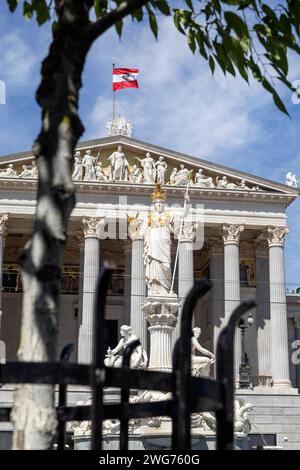 Il Parlamento, Vienna, Austria Foto Stock