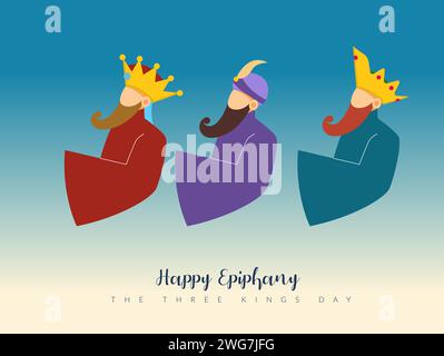 Three Kings Day - Epiphany - Stock Illustration as EPS 10 file Illustrazione Vettoriale