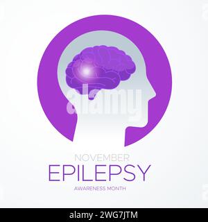 Epilessia - Una condizione neurologica - Stock Illustration as EPS 10 file Illustrazione Vettoriale