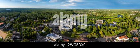 Vista panoramica aerea del resort lituano Druskininkai Foto Stock