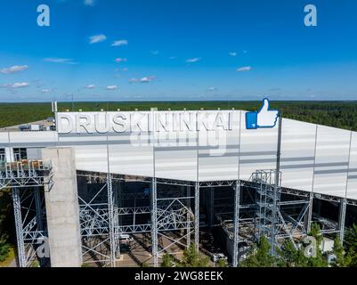 Veduta aerea del centro termale Druskininkai Foto Stock