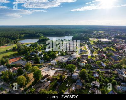 Vista panoramica aerea del resort lituano Druskininkai Foto Stock