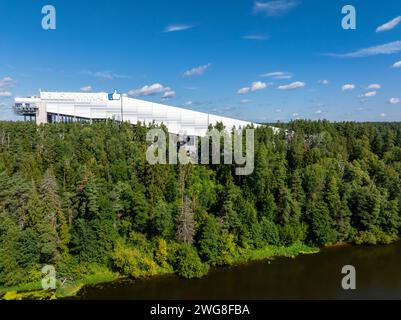 Veduta aerea del centro termale Druskininkai Foto Stock