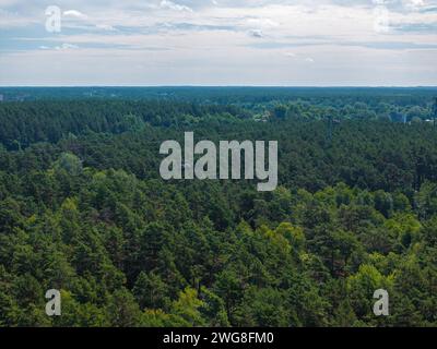 Veduta aerea del centro termale Druskininkai Foto Stock