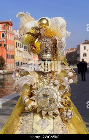 Maschera, Carnevale, Carnevale, Carnevale a Venezia, Venezia, Veneto, Italia Foto Stock