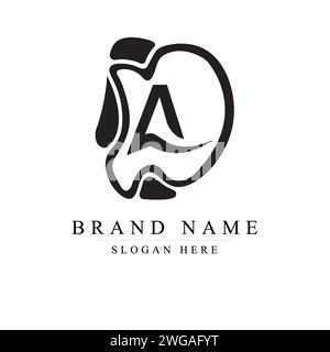 Logo vettoriale Creative da Letter, segno vettoriale monogramma ad, simbolo del logotipo del carattere da Illustrazione Vettoriale