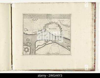 Piano principale di Magonza, CA. 1701-1713, 1701 - 1714 Stampa Mappa dei rinforzi per la città tedesca di Magonza. Parte della serie di 49 placche di famose città e fortezze forti durante la guerra di successione spagnola, ca. 1701-1713. Con i titoli in olandese e francese. Tipografia: Amsterdamprint Maker: Amsterdamafter Stampa di: Francepublisher: Amsterdampublisher: Leiden cartaceo che incide le mappe delle città di Magonza Foto Stock