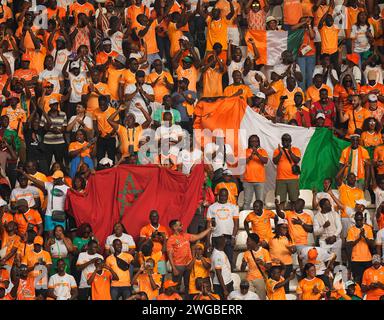 Bouake, Costa d'Avorio. 03 febbraio 2024: // durante una partita di finale della Coppa d'Africa, Costa d'Avorio contro Mali, allo Stade de la Paix, Bouake, Costa d'Avorio. Kim Price/CSM Credit: Cal Sport Media/Alamy Live News Foto Stock