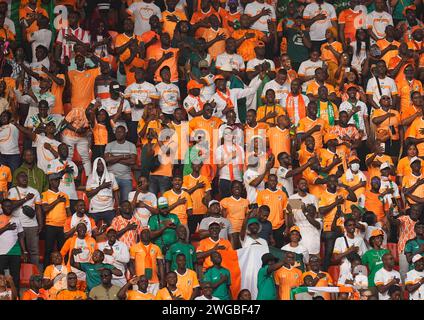 Bouake, Costa d'Avorio. 03 febbraio 2024: // durante una partita di finale della Coppa d'Africa, Costa d'Avorio contro Mali, allo Stade de la Paix, Bouake, Costa d'Avorio. Kim Price/CSM Credit: Cal Sport Media/Alamy Live News Foto Stock