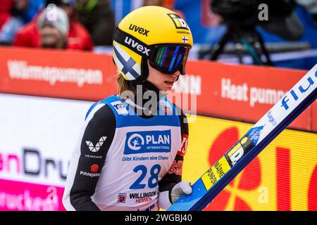 Jenny RAUTIONAHO (Finnland), Women Large Hill Individual, Weltcup Skispringen Herren Training Mühlenkopfschanze, 03. Febbraio 2024, Willingen (Upland)/Hessen/Deutschland, Nutzungshinweis: EIBNER-PRESSEFOTO Tel: 0172 837 4655 Foto Stock