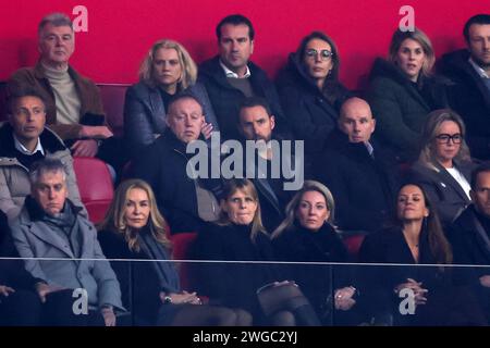 Amsterdam, Paesi Bassi. 3 febbraio 2024. AMSTERDAM, PAESI BASSI - 3 FEBBRAIO: Gareth Southgate, Steve Cooper durante il match olandese Eredivisie tra AFC Ajax e PSV alla Johan Cruijff Arena il 3 febbraio 2024 ad Amsterdam, Paesi Bassi. (Foto di Peter Lous/Orange Pictures) credito: Orange Pics BV/Alamy Live News Foto Stock