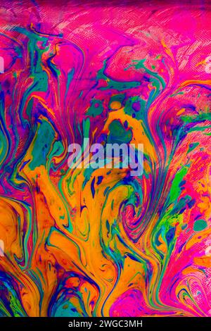 Marmorizzazione tradizionale artwork pattern come colorato sfondo astratto Foto Stock