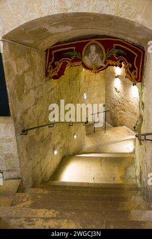 Rabat, Malta - 20 giugno 2023: Ingresso alle catacombe di San Paolo nel centro di Rabat, Malta Foto Stock