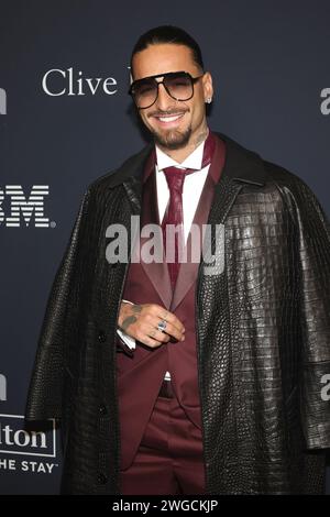 Beverly Hills, CA. 3 febbraio 2024. Maluma al 66° GRAMMY Awards Pre-GRAMMY Gala & GRAMMY salute to Industry Icons onorando Jon Platt al Beverly Hilton il 3 febbraio 2024 a Beverly Hills, California. Crediti: Faye Sadou/Media Punch/Alamy Live News Foto Stock