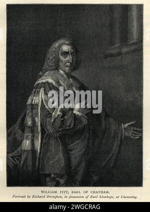 William Pitt, i conte di Chatham, ex primo ministro del Regno Unito Foto Stock