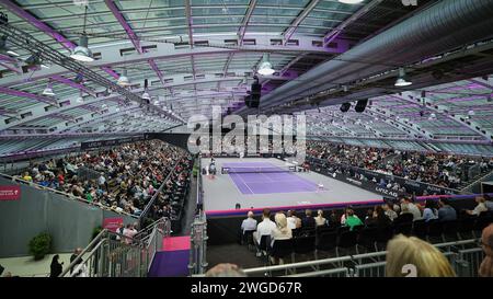 Linz, alta Austria, Austria. 4 febbraio 2024. Impressioni durante l'alta Austria Ladies Linz - Womens Tennis, WTA500 (immagine di credito: © Mathias Schulz/ZUMA Press Wire) SOLO PER USO EDITORIALE! Non per USO commerciale! Crediti: ZUMA Press, Inc./Alamy Live News Foto Stock