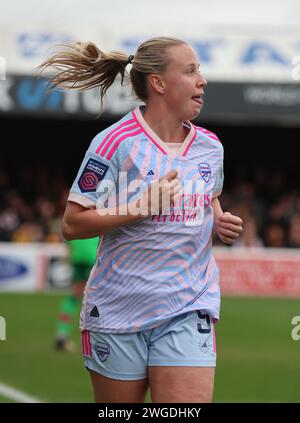 Dagenham, Regno Unito. 4 febbraio 2024. DAGENHAM, INGHILTERRA - 04 FEBBRAIO: Beth Mead of Arsenal durante il Barclays fa Women's Super League Match tra West Ham United Women contro Arsenal Women al Chigwell Construction Stadium il 4 febbraio 2024 a Dagenham, Inghilterra Credit: Action foto Sport/Alamy Live News Foto Stock