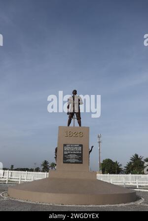 Un monumento del 1823 a Georgetown, Guyana, Sud America Foto Stock