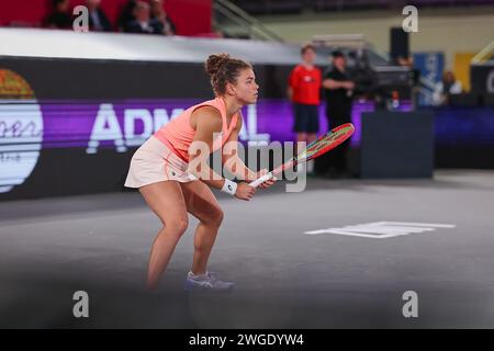 Linz, alta Austria, Austria. 4 febbraio 2024. Jasmine Paulini (ITA) durante l'alta Austria Ladies Linz - Womens Tennis, WTA500 (Credit Image: © Mathias Schulz/ZUMA Press Wire) SOLO USO EDITORIALE! Non per USO commerciale! Crediti: ZUMA Press, Inc./Alamy Live News Foto Stock