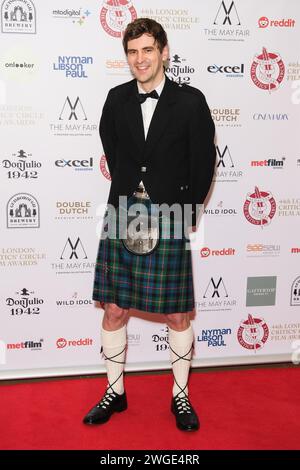 The Mayfair Hotel, Londra, Regno Unito. 4 febbraio 2024. Duncan Cowles ha fotografato alla 44esima cerimonia dei London Critics' Circle Film Awards. Foto di Julie Edwards./Alamy Live News Foto Stock